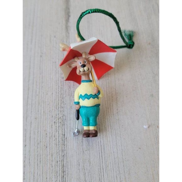 Hallmark reindeer Pro 1994 ornament Xmas golfing golf - Picture 1 of 6